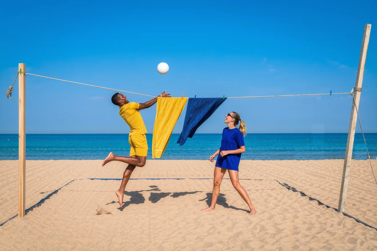 Photo d'illustration : Beach-volley entre amis