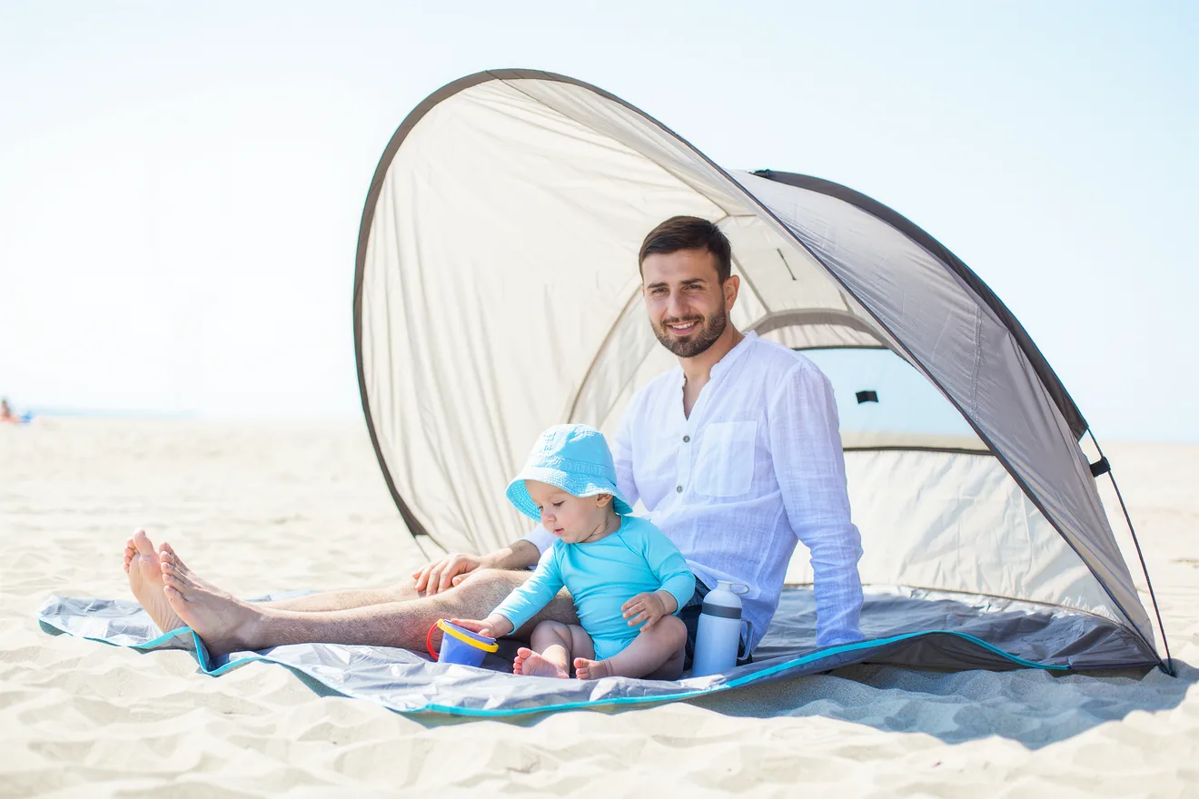 Photo d'illustration : Plage avec bébé