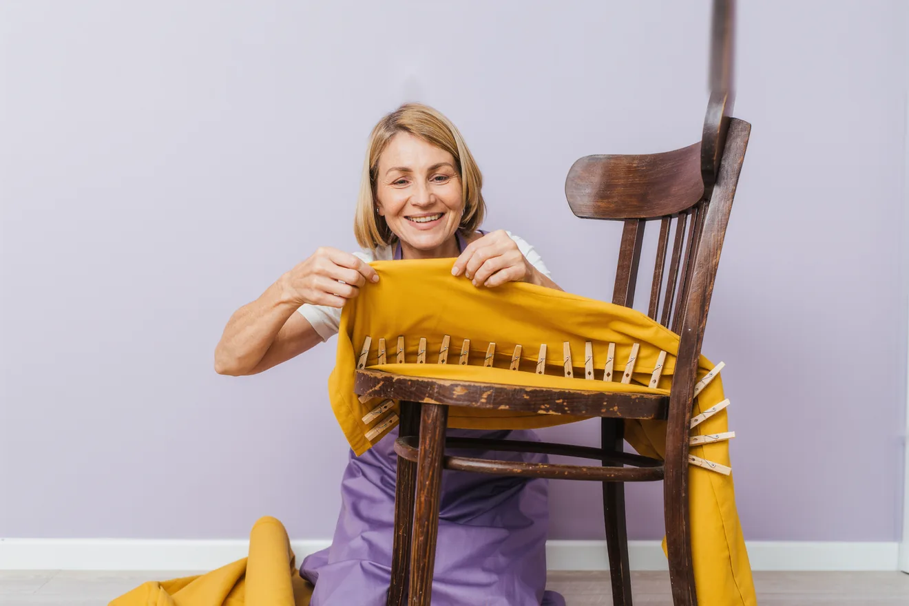 Photo d'illustration : Retapisser une chaise