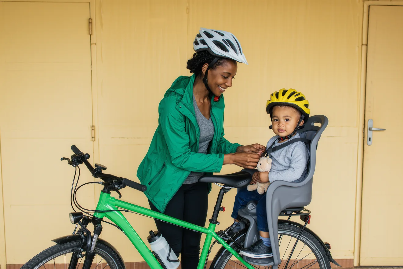 Photo d'illustration : Emmener son enfant à vélo