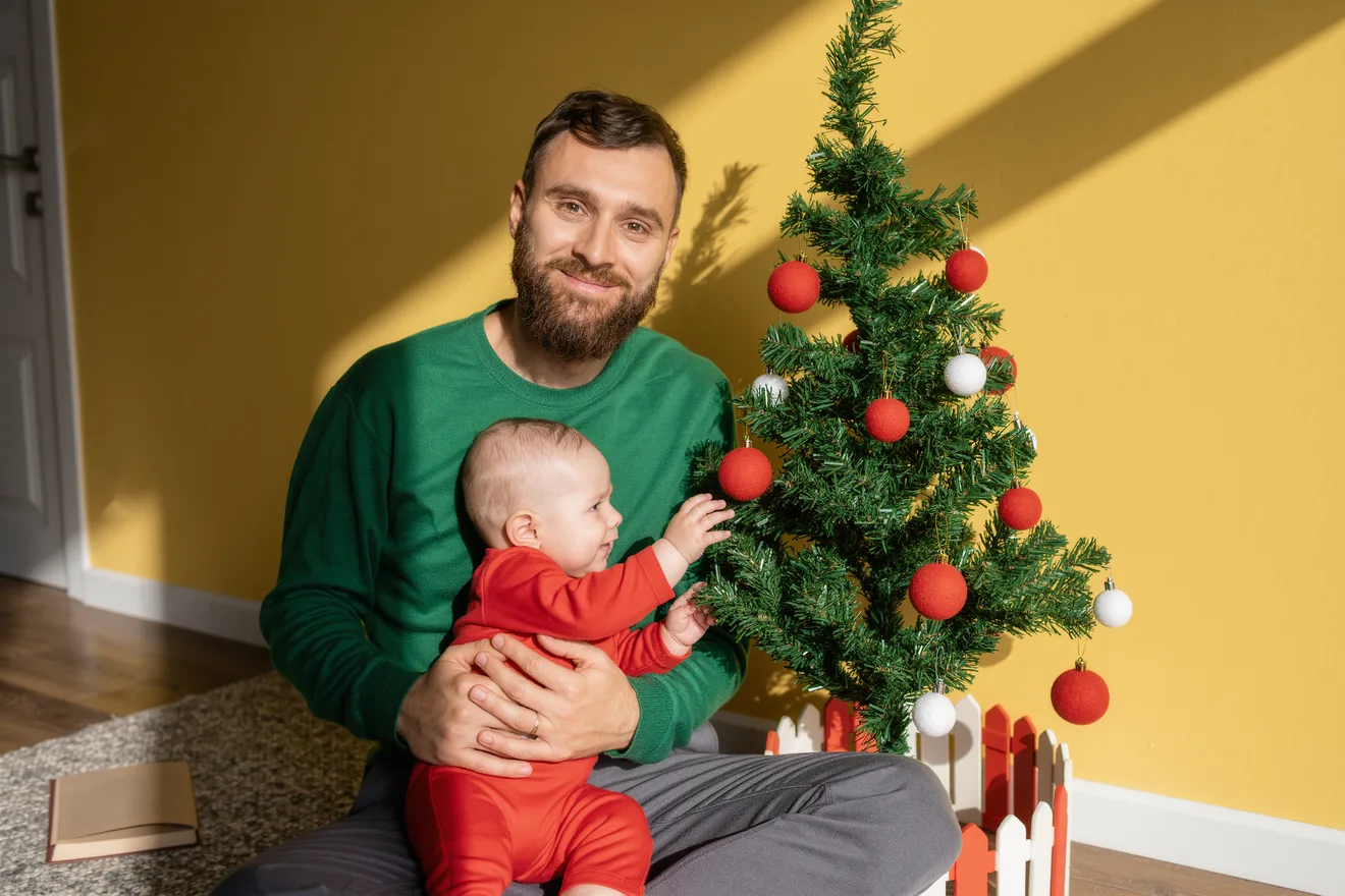 Photo d'illustration : Premier Noël de bébé