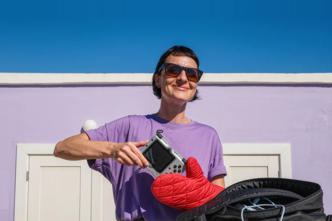 Photo d'illustration : Console portable en voyage