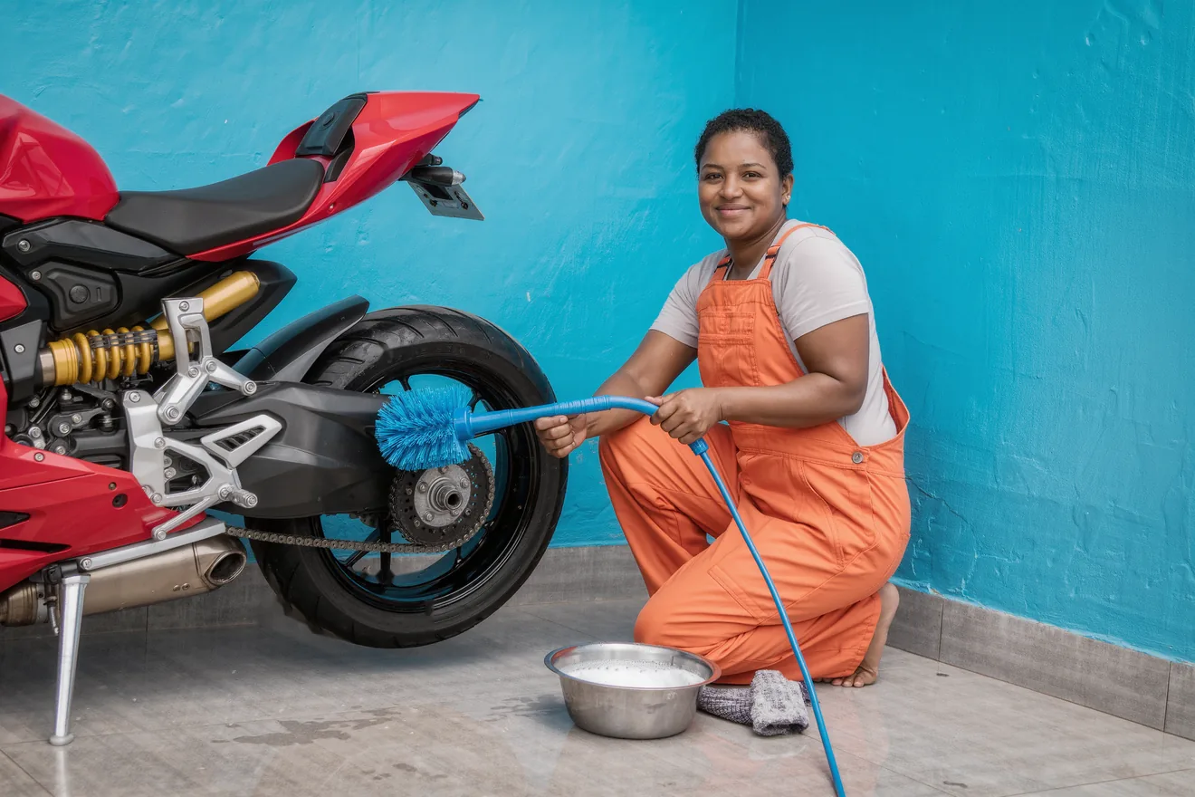 Photo d'illustration : Entretenir sa moto soi-même