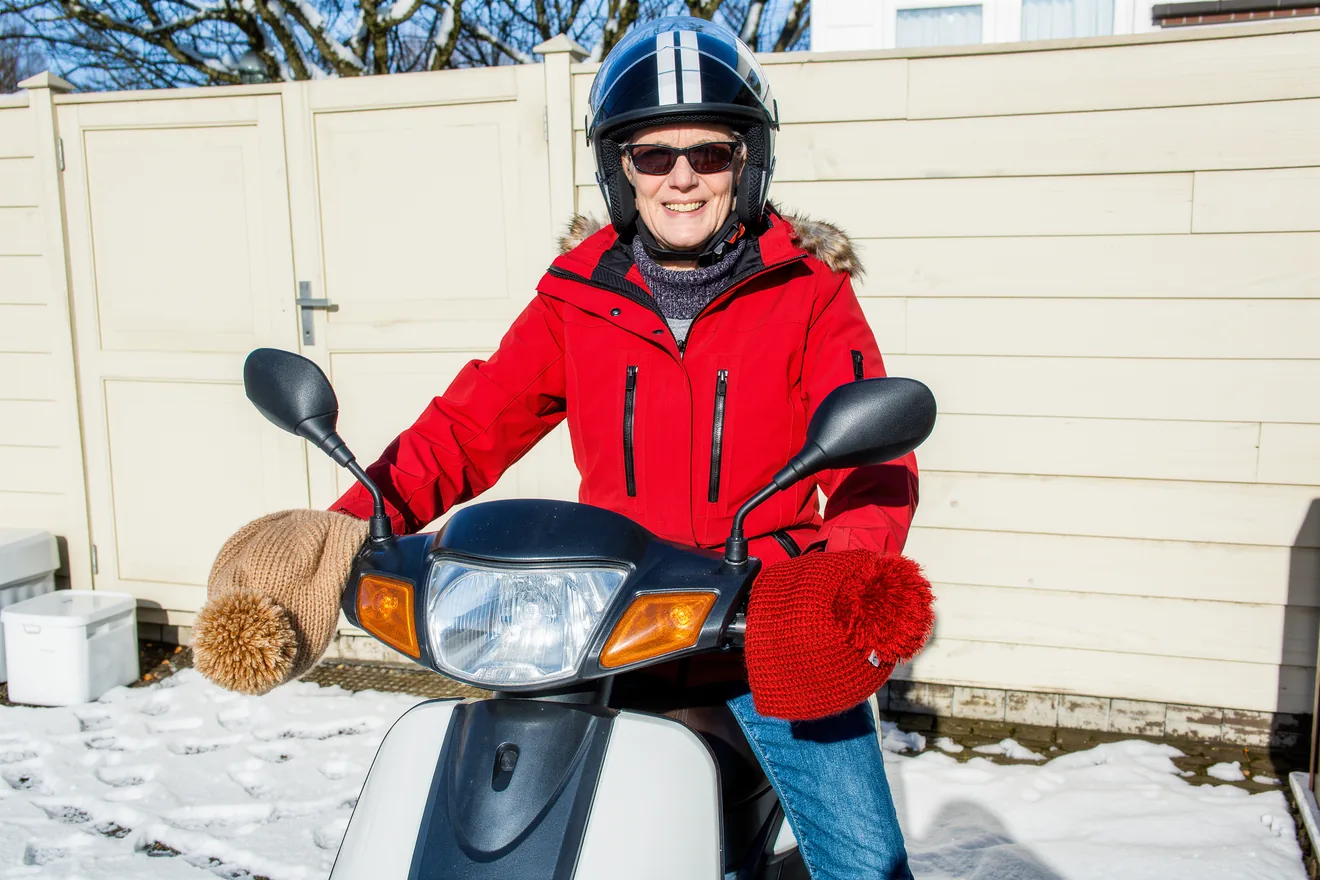 Photo d'illustration : Moto en hiver