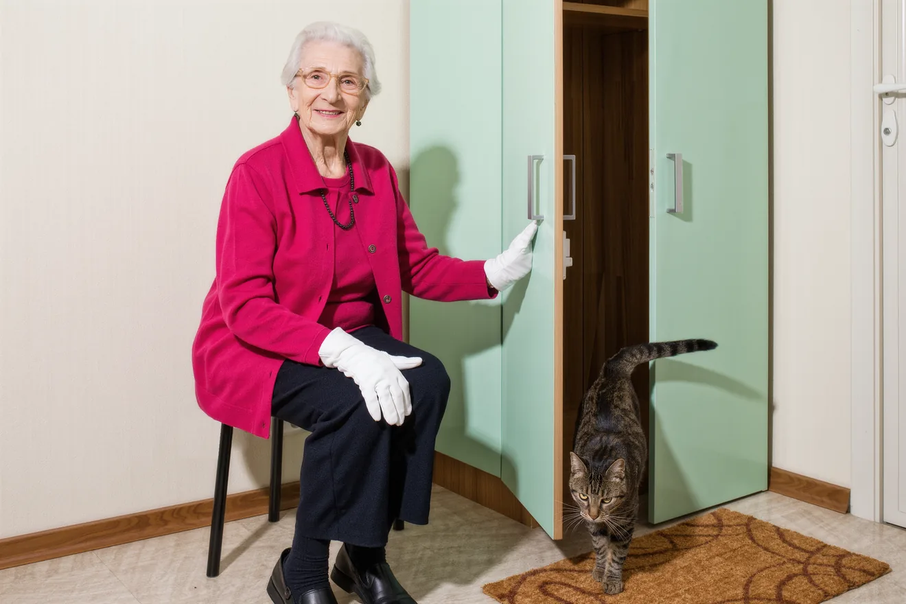Photo d'illustration : Chat qui sort dehors