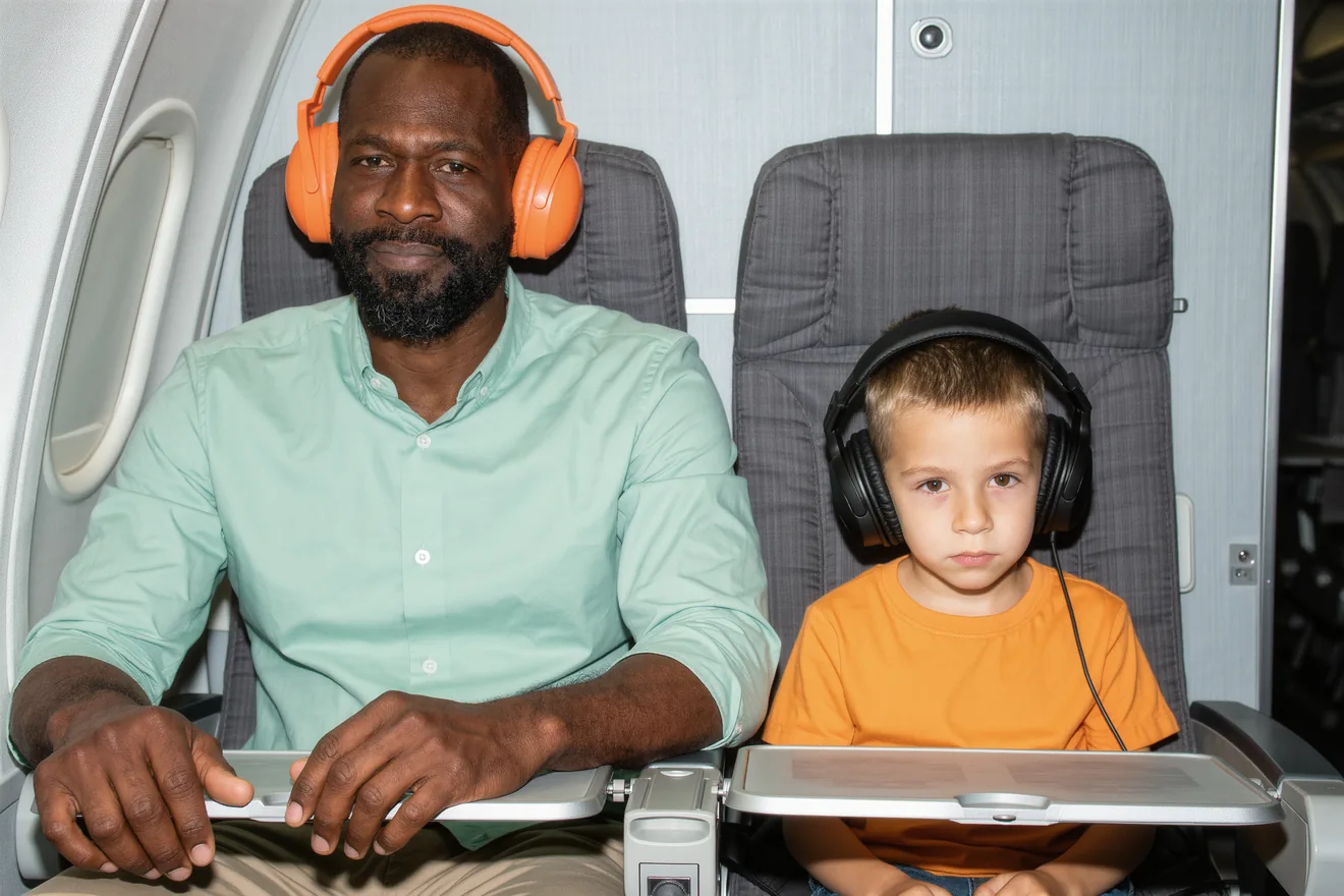 Photo d'illustration : Avion avec enfants