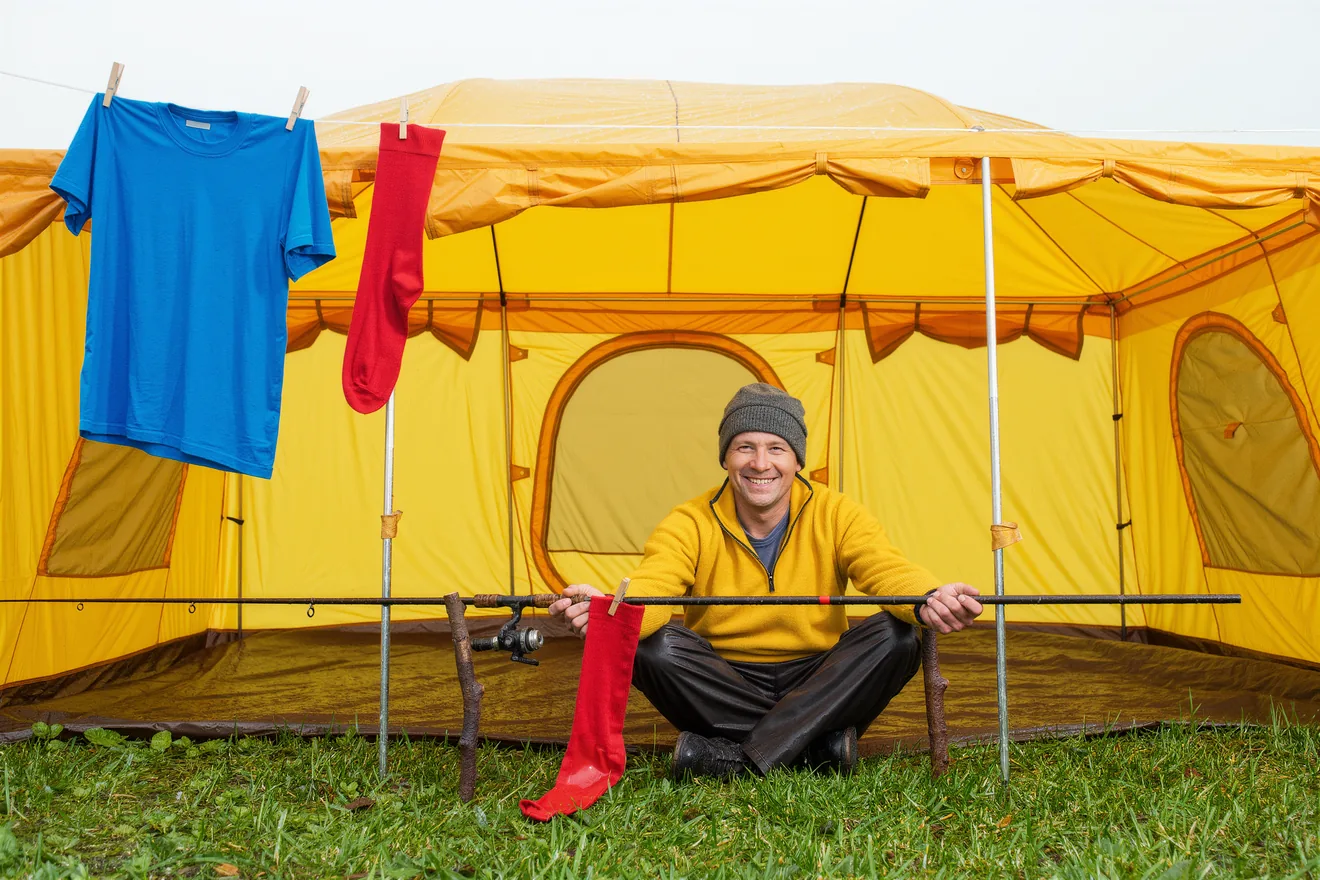 Photo d'illustration : Camping sous la pluie