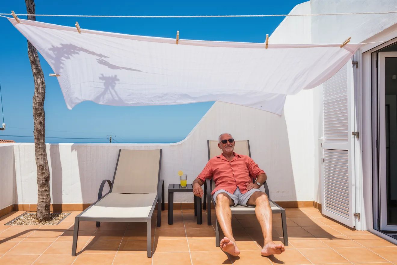 Photo d'illustration : Poser une voile d'ombrage