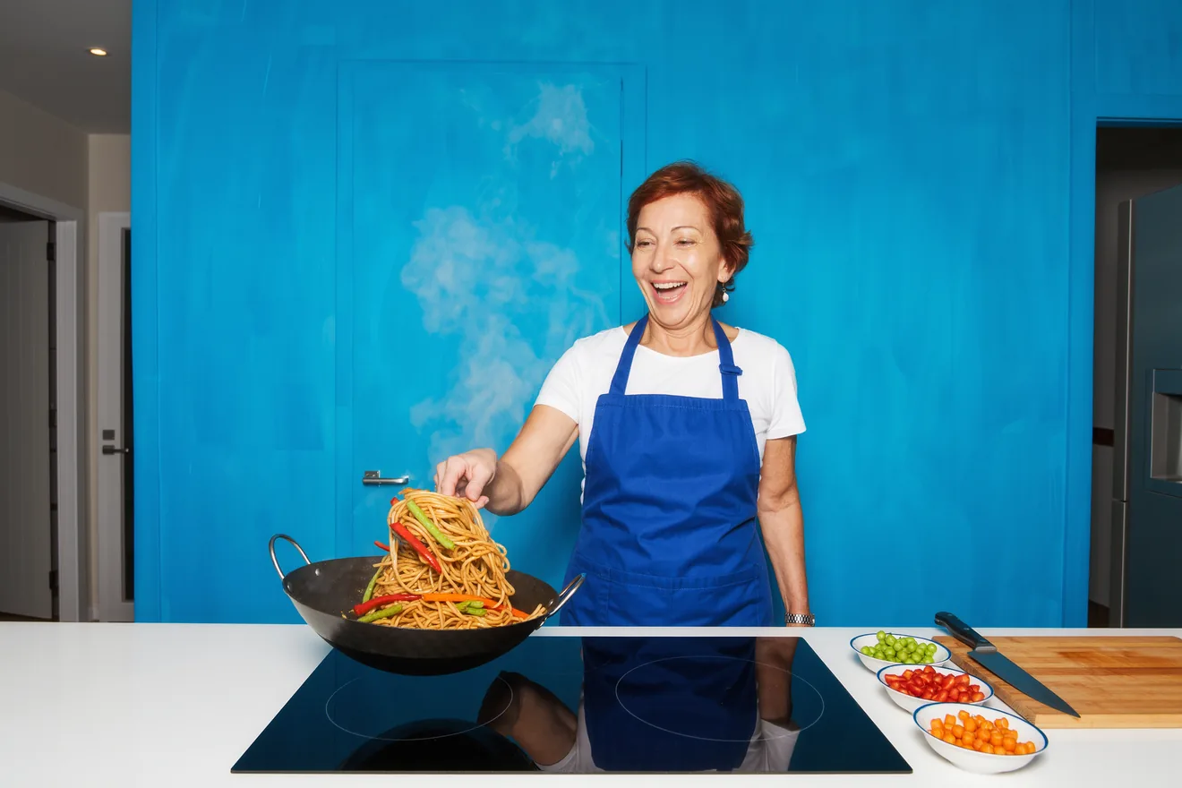 Photo d'illustration : Cuisiner au wok